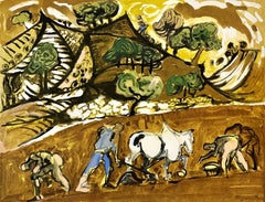 Composition, Arbres et Voiles, Édouard Pignon
