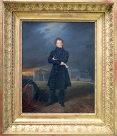 Presumed portrait of Athanase Peltier in front of the Fort of Ham - France