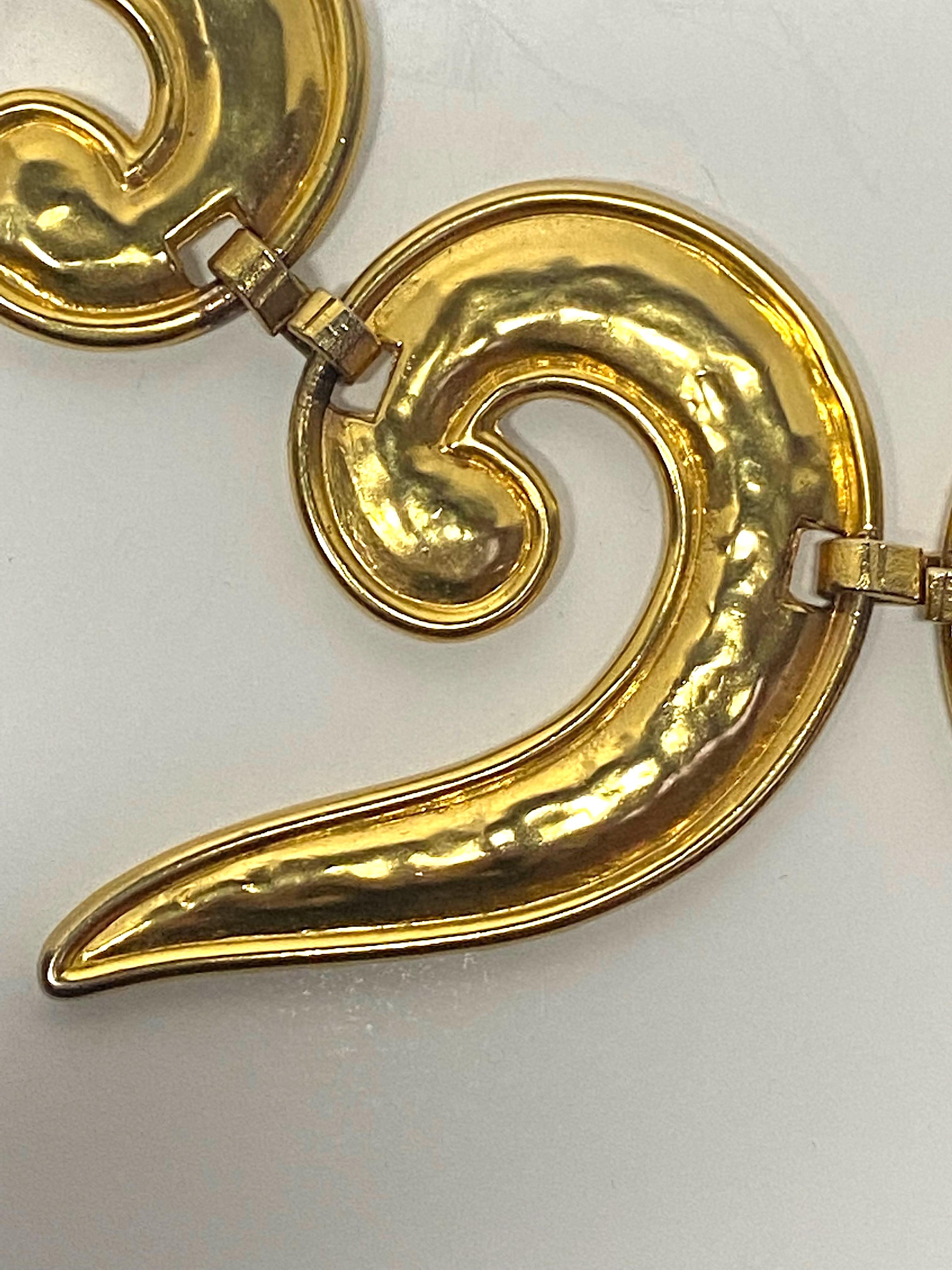 Edouard Rambaud Collier de style étrusque en or des années 1980 avec collier en vente 6