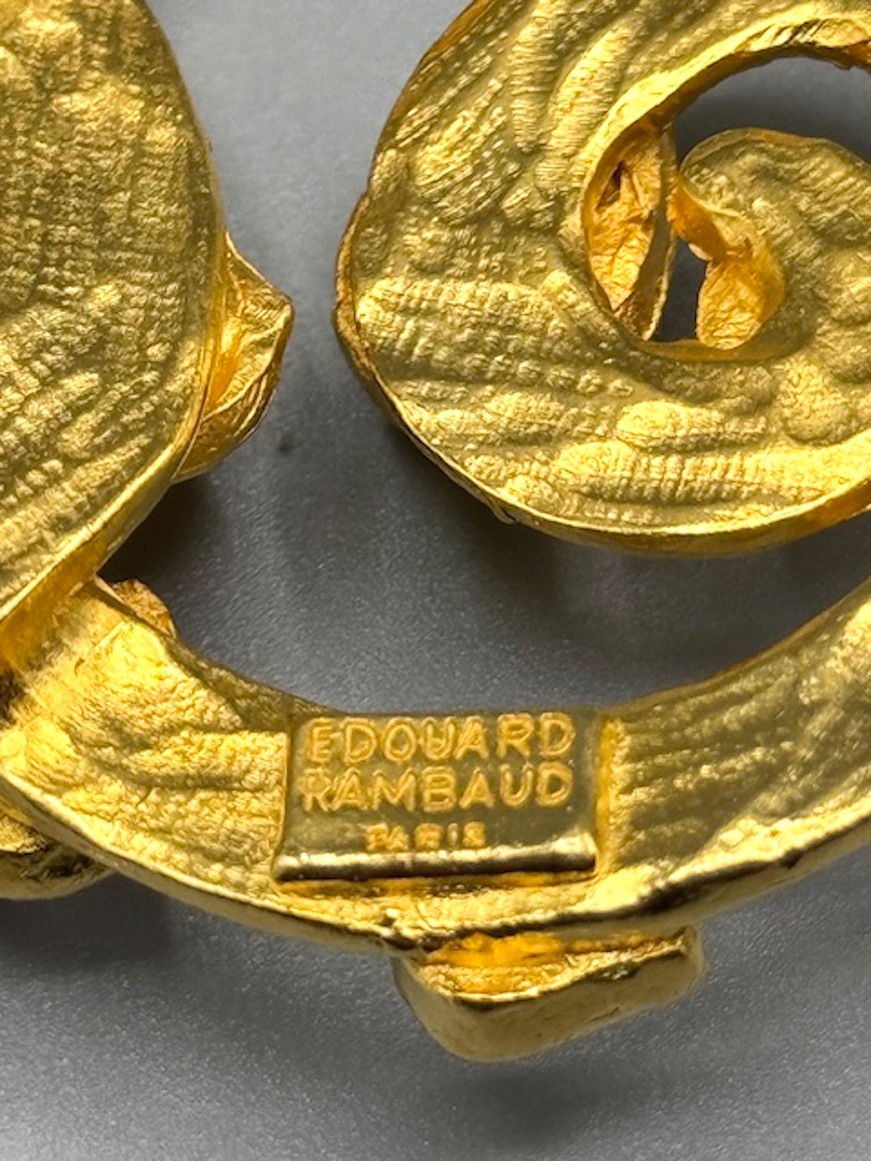 Halskette im Torque-Stil von Edouard Rambaud, Gold & Pastell, Strass, 1980er Jahre im Angebot 2