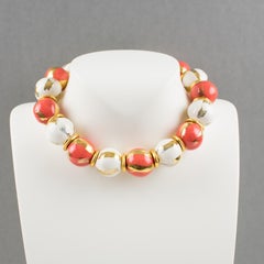 Edouard Rambaud Paris Bi-Color Ceramic Pearl Necklace