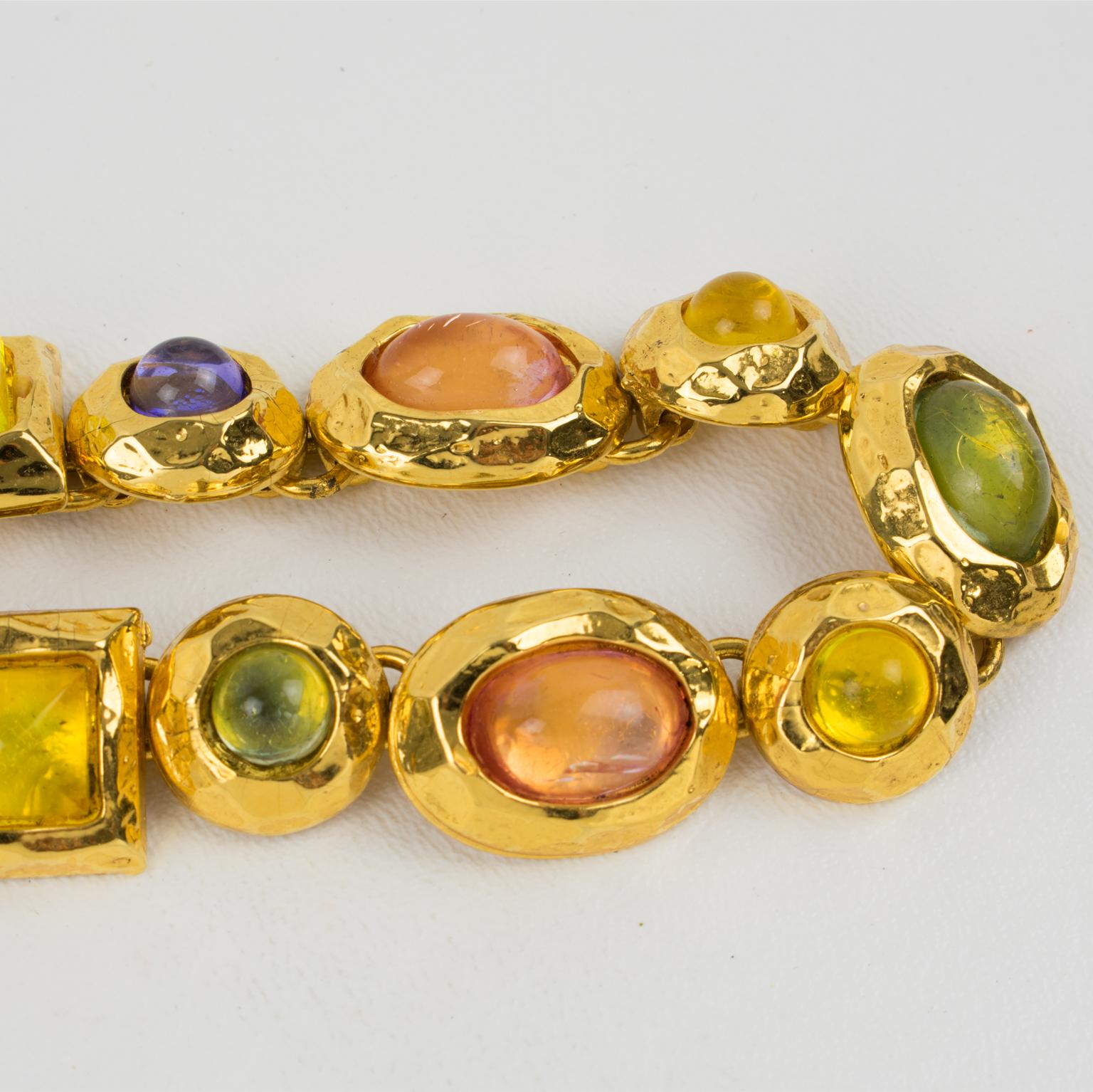 Edouard Rambaud Paris Massive Jeweled Choker Necklace 6