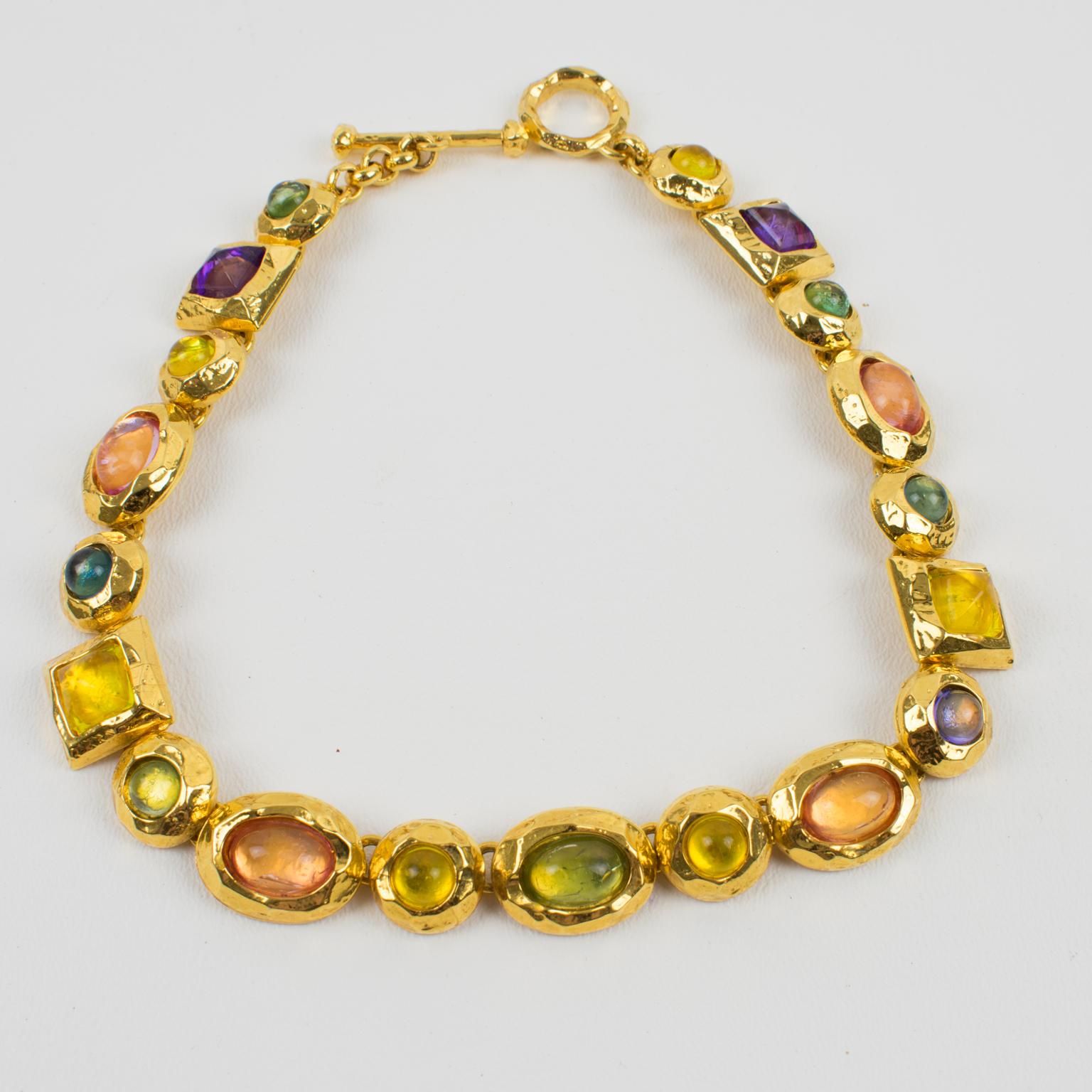 Edouard Rambaud Paris Massive Jeweled Choker Necklace 7