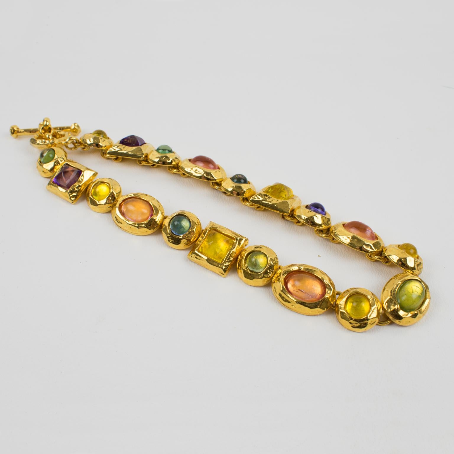 Edouard Rambaud Paris Massive Jeweled Choker Necklace 1