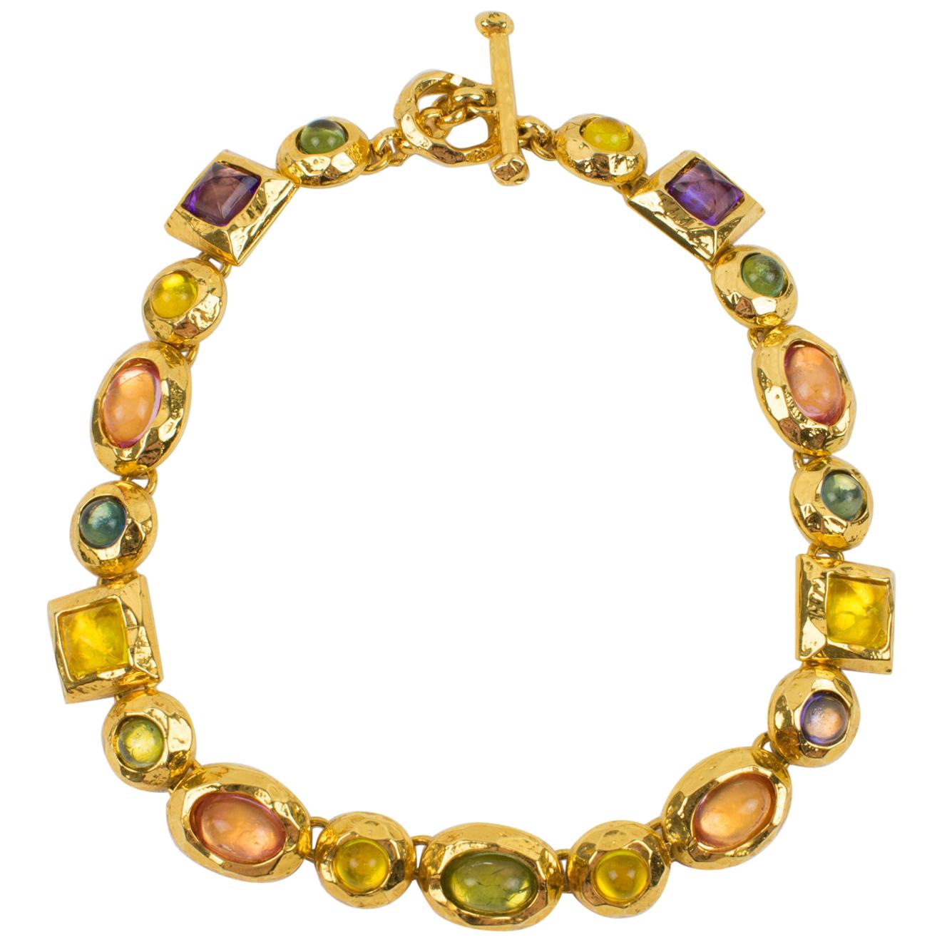 Edouard Rambaud Paris Massive Jeweled Choker Necklace
