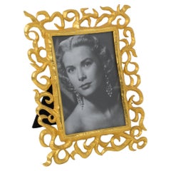 Edouard Rambaud Paris Ornate Gilt Metal Picture Frame, circa 1990
