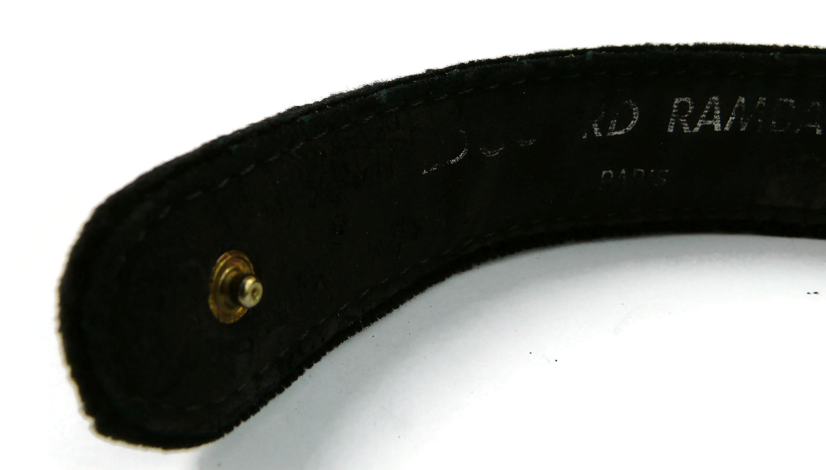 Edouard Rambaud Vintage Black Suede Choker Necklace For Sale 10