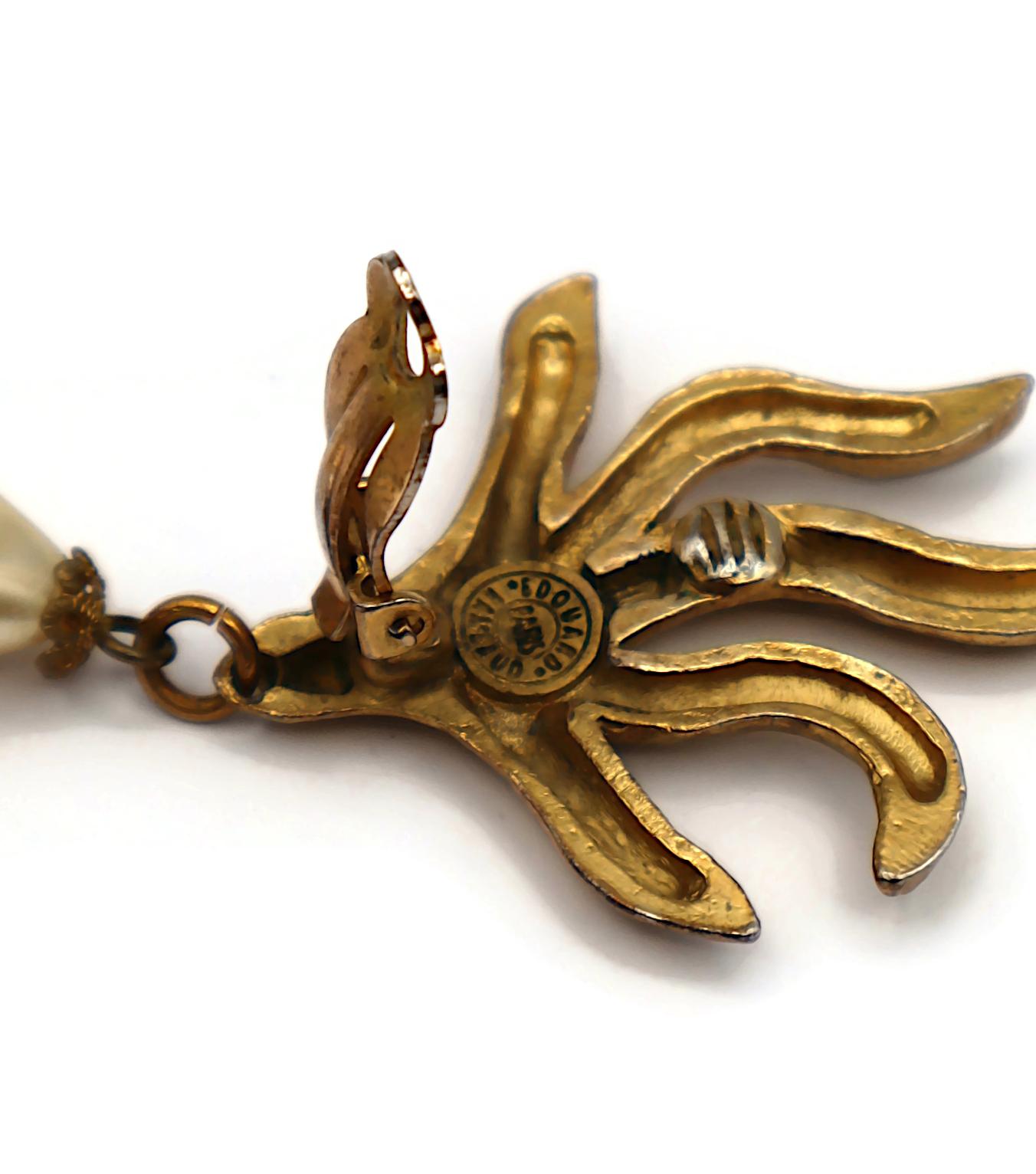 EDOUARD RAMBAUD Pendientes Colgantes Llama Vintage en venta 10