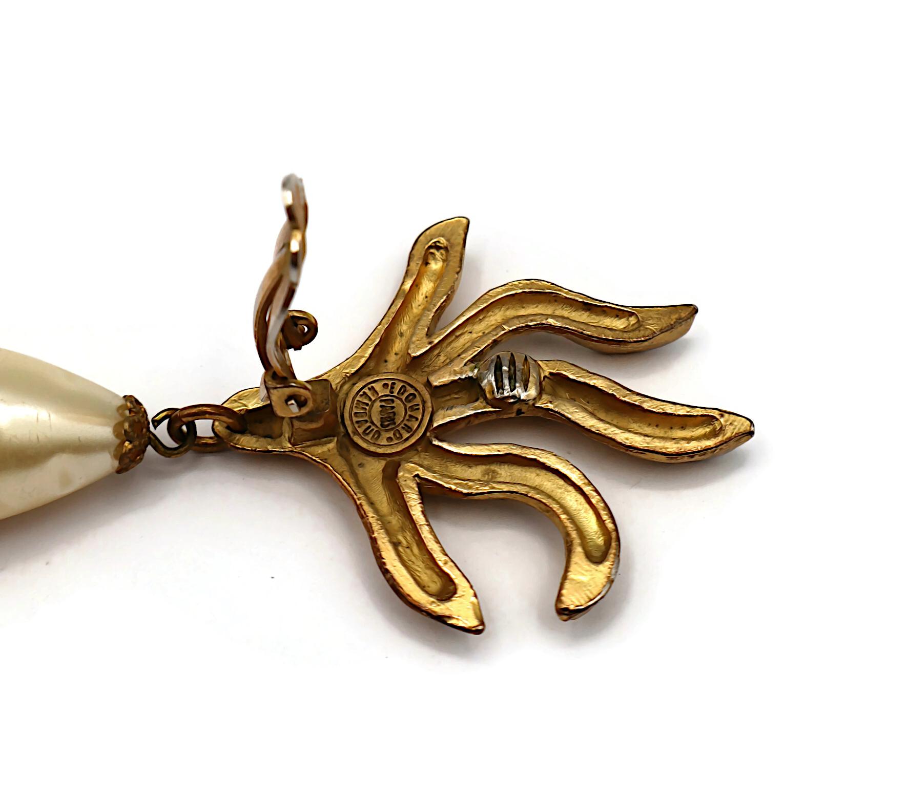 EDOUARD RAMBAUD Pendientes Colgantes Llama Vintage en venta 11