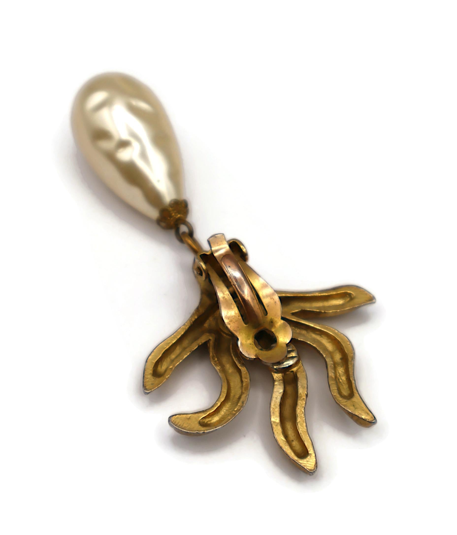 EDOUARD RAMBAUD Pendientes Colgantes Llama Vintage en venta 6