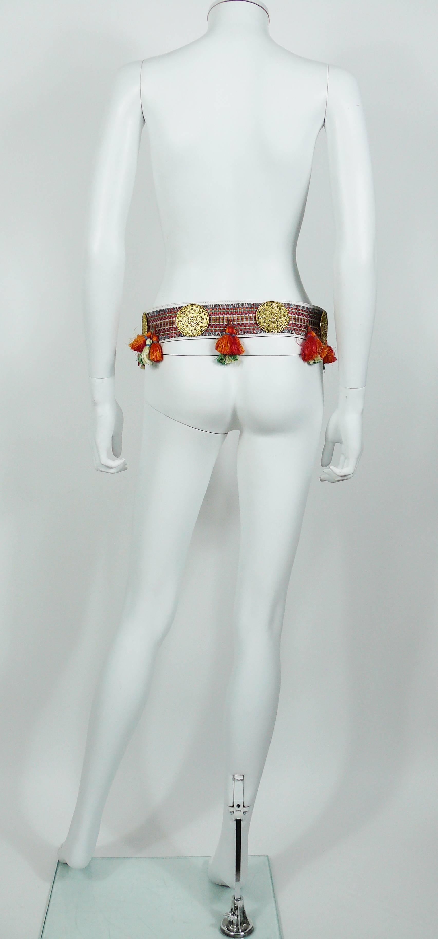 Edouard Rambaud Vintage Oriental Belt In Good Condition For Sale In Nice, FR