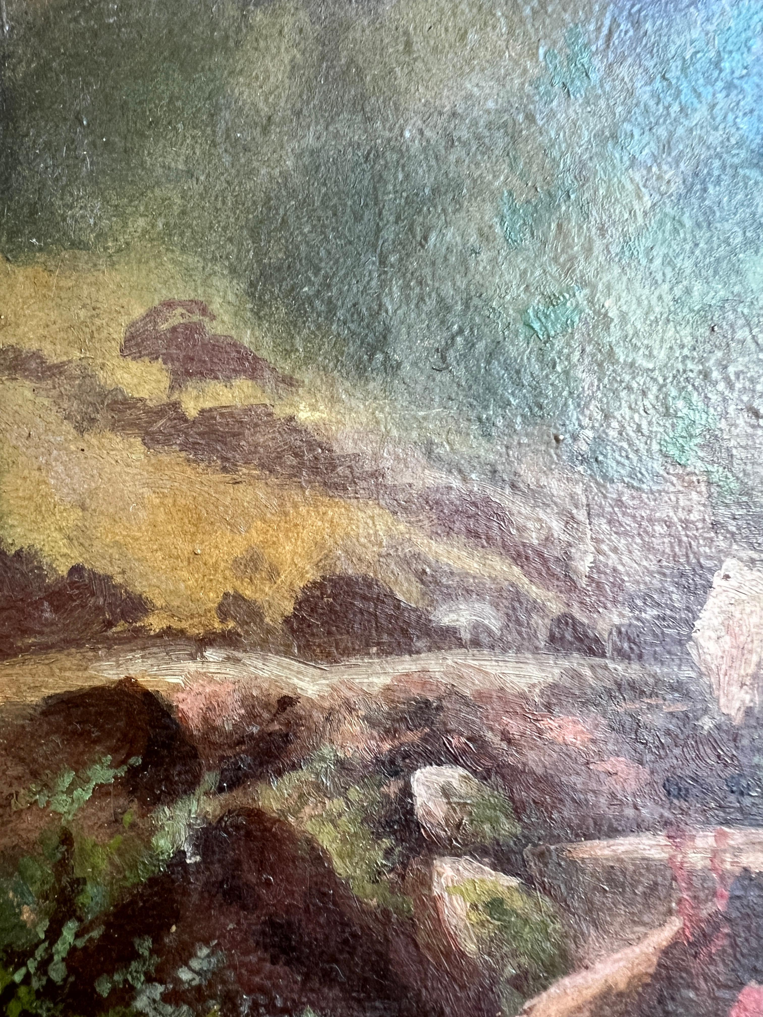 Mountain landscape and small stream For Sale 1