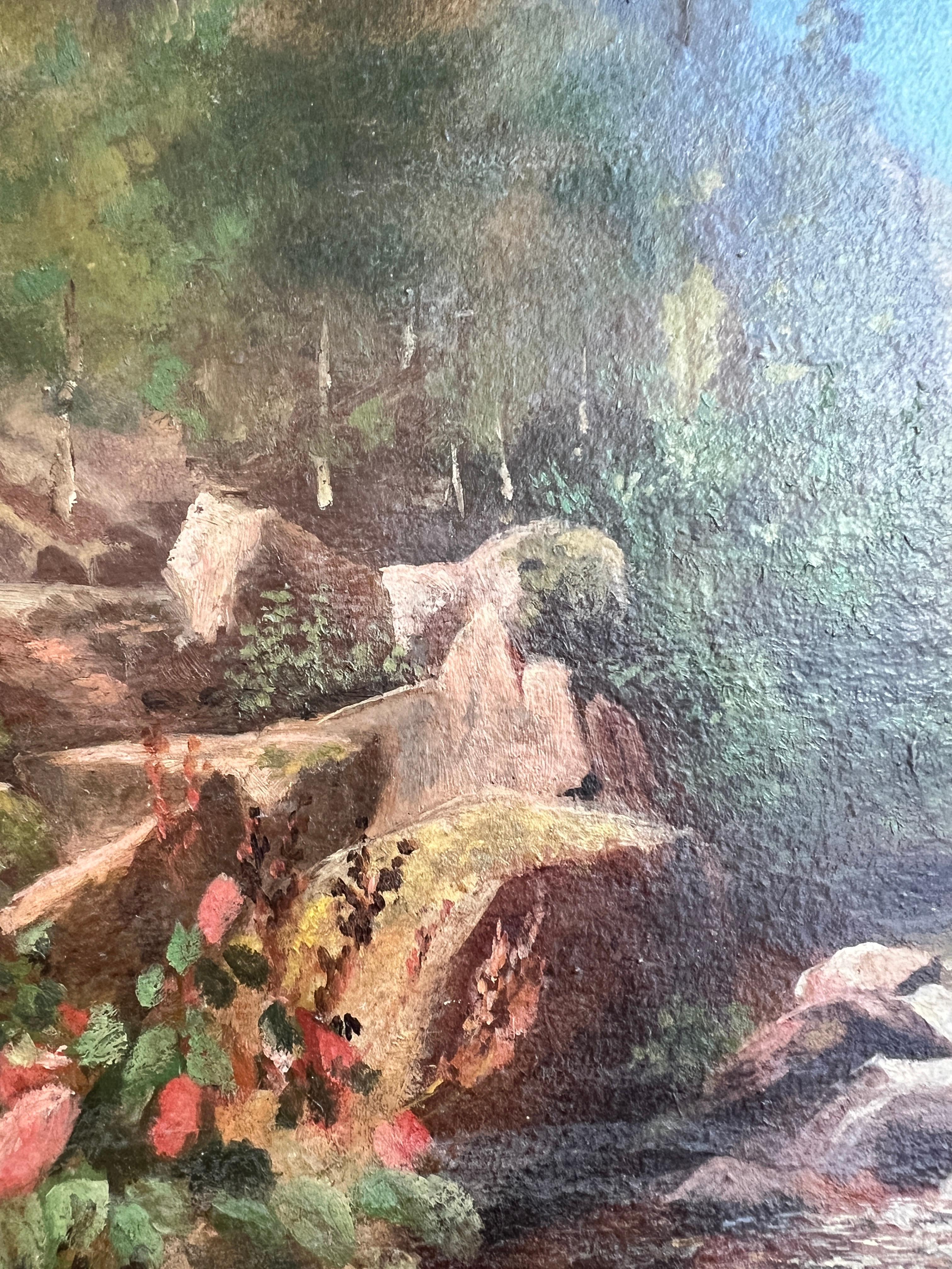 Mountain landscape and small stream For Sale 4