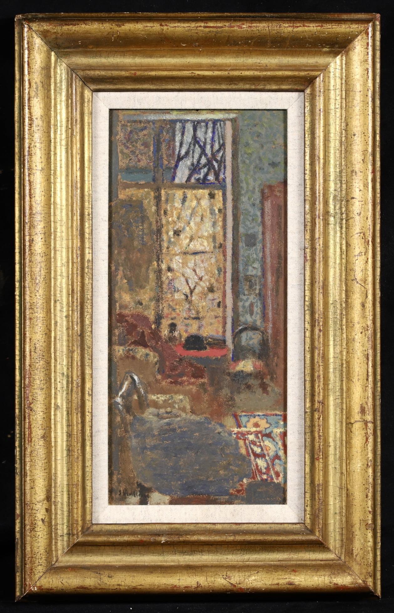 Interieur a la fenetre ouverte - Post Impressionist Oil by Edouard Vuillard