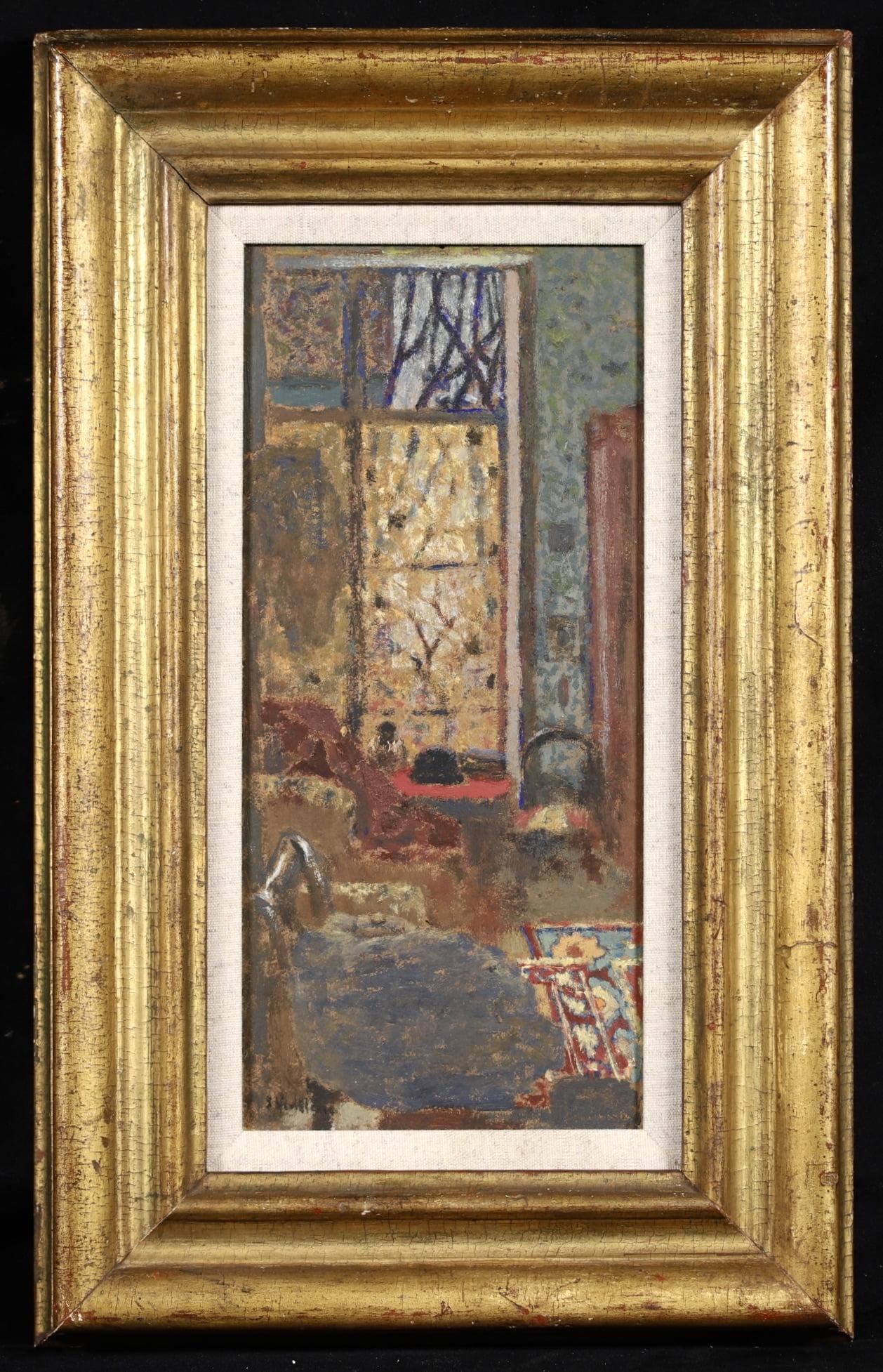 Interieur a la fenetre ouverte - Olio post impressionista di Edouard Vuillard