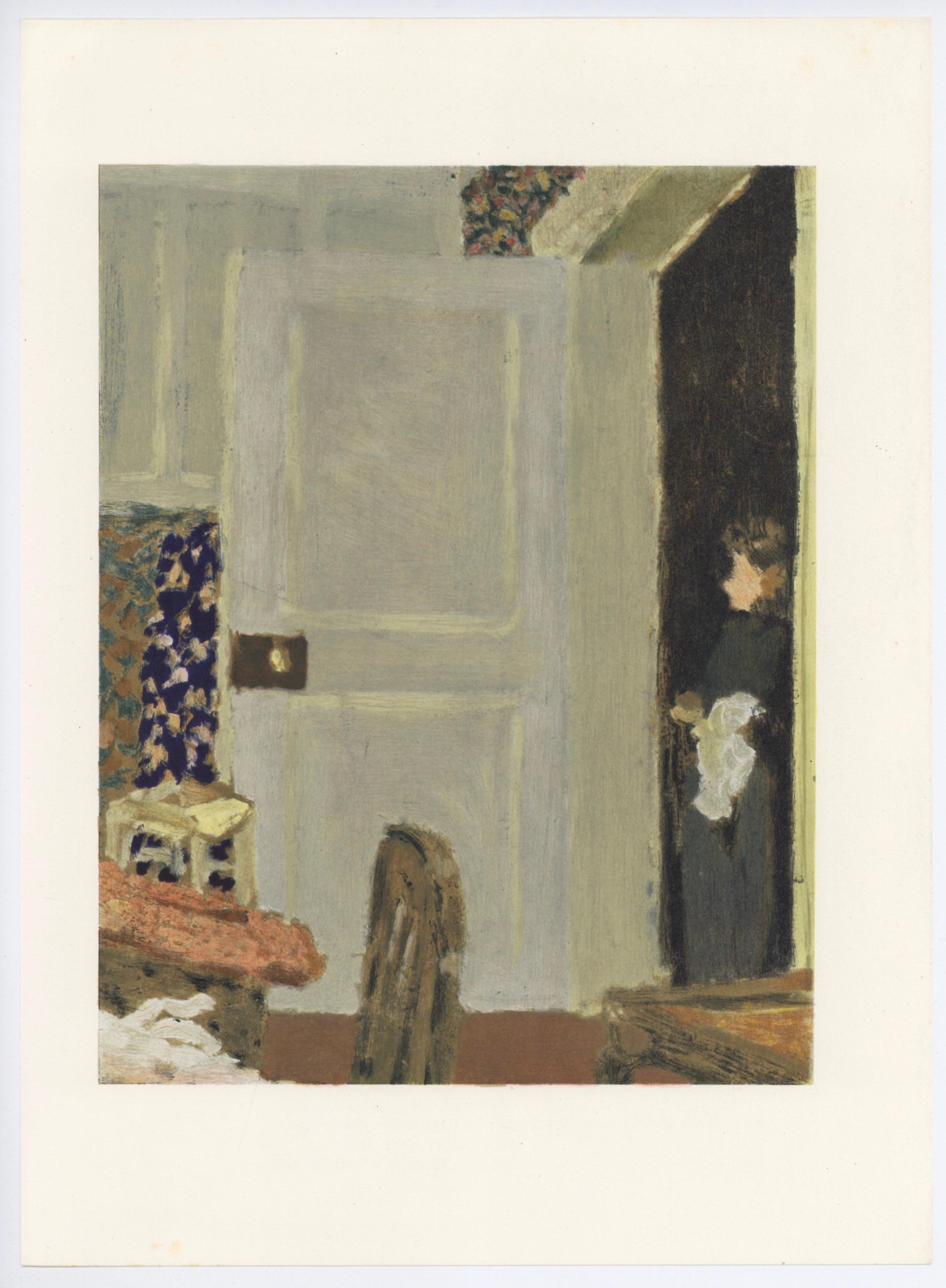(d'après) Edouard Vuillard, « La porte ouverte », lithographie