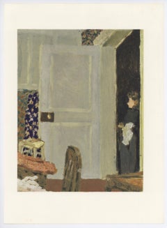 (after) Edouard Vuillard "La porte ouverte" lithograph