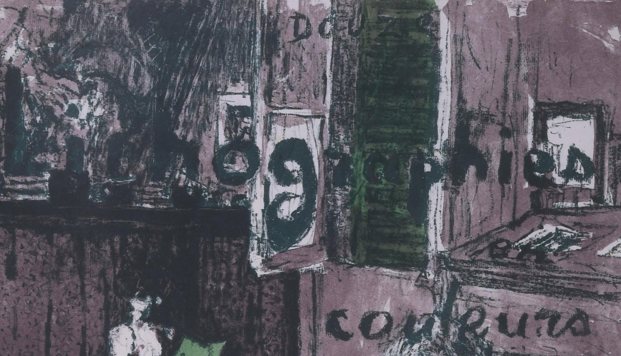 Copertina per due litografie a colori, o Passaggio e Interni
Litografia a colori, 1896-1898
Non firmato (come emesso)
Da: Douze Lithographies en Couleurs, ou Passage et Interieurs
Stampato da Auguste Clot, Parigi
Stampato su carta cinese
Pubblicato