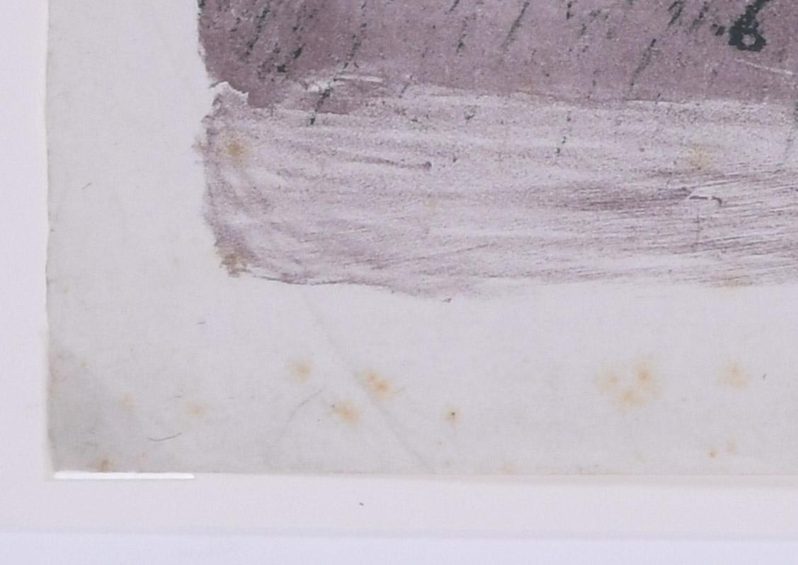 Copertina per due litografie a colori, o Passaggio e Interni in vendita 2