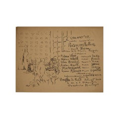 Programa ilustrado original de Édouard Vuillard para el Théâtre de l'Œuvre