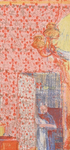 Jean-Edouard Vuillard, Interior with Pink Hangings I, 1948 (after)