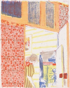 Jean-Edouard Vuillard, Interior with Pink Hangings III, 1948 (after)