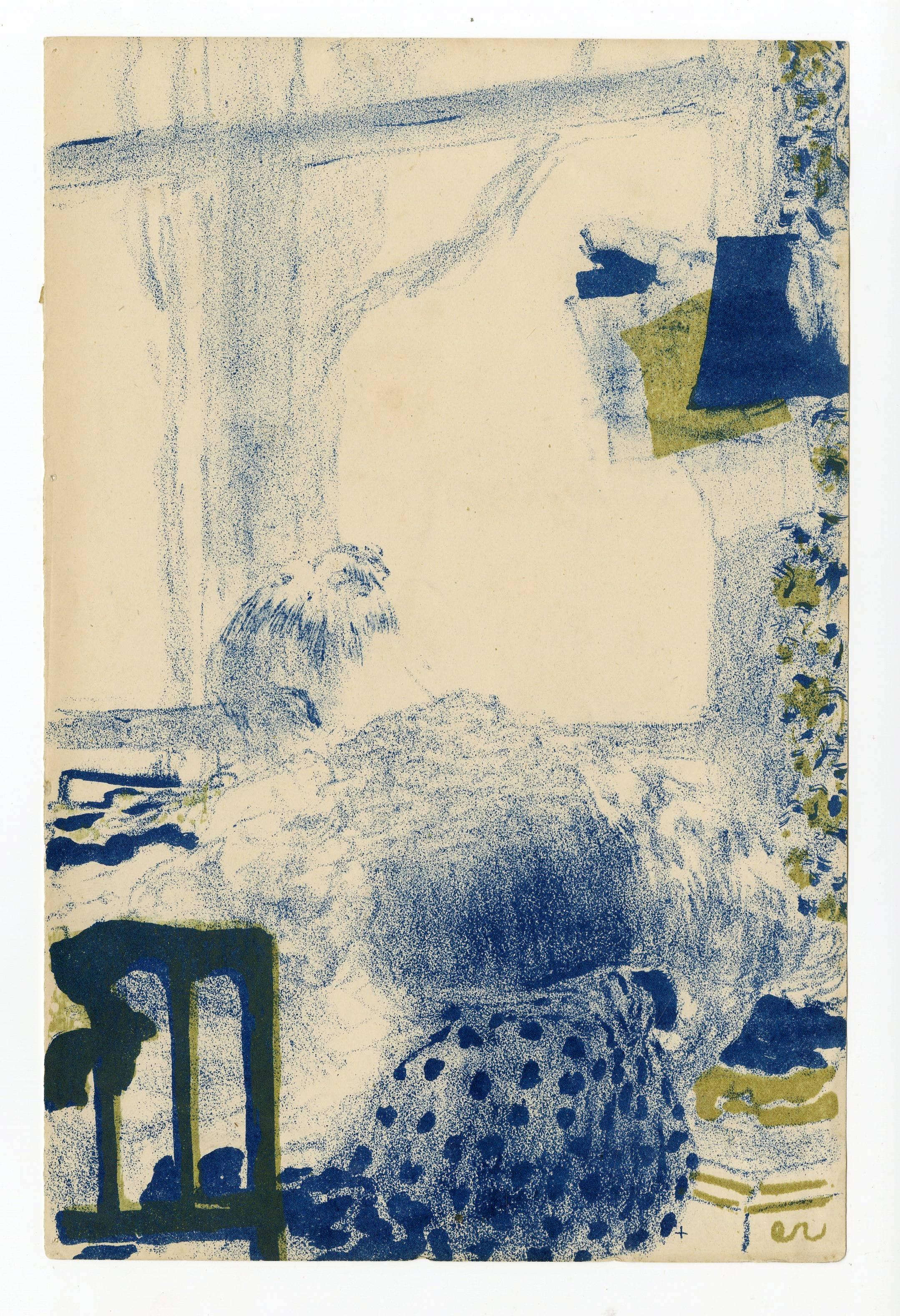 Edouard Vuillard Interior Print - La couturiere (The Dressmaker)