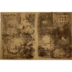 Antique Lithographic poster by Édouard Vuillard 1893 for the Théâtre de l’Œuvre