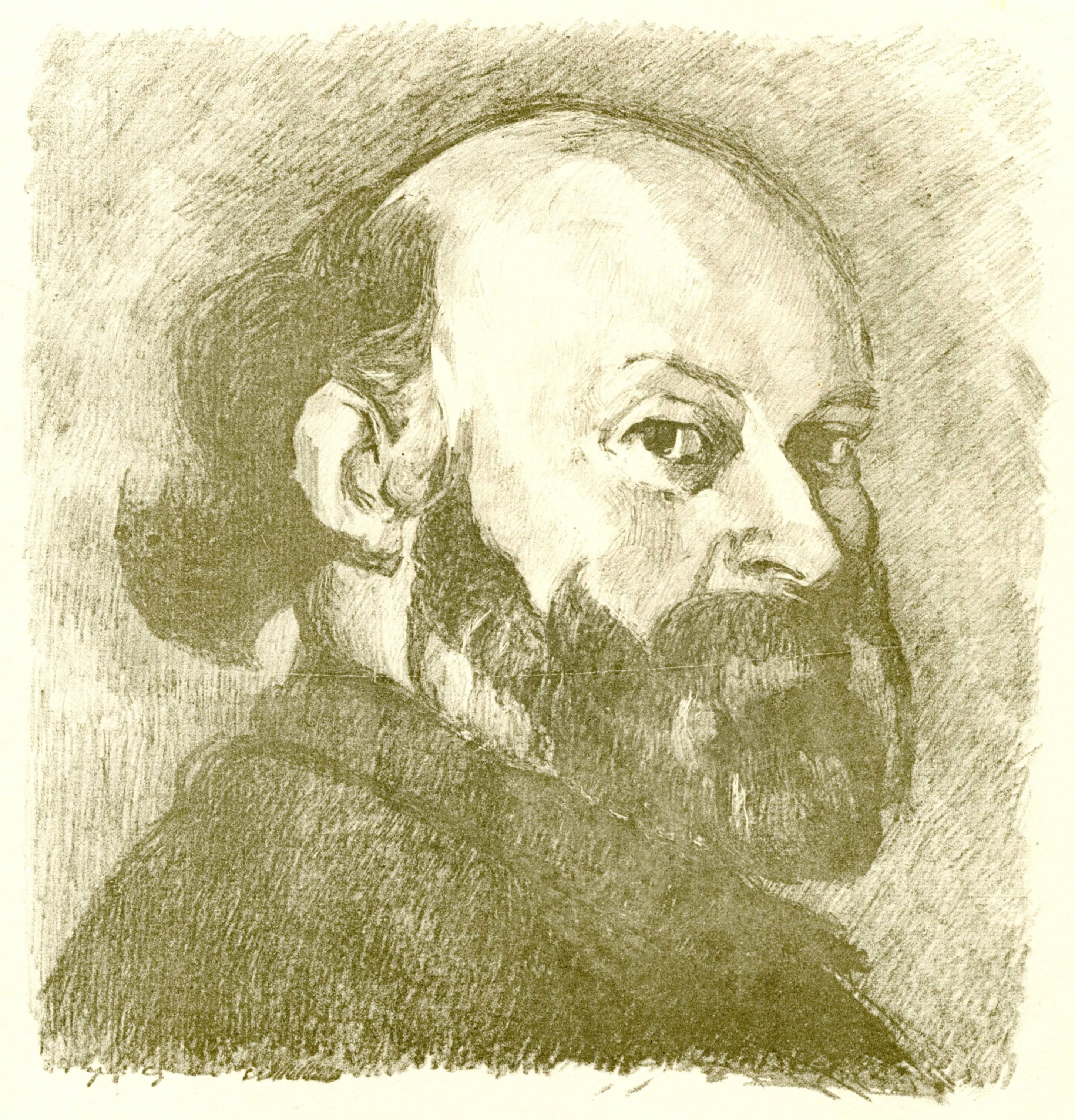 Edouard Vuillard Portrait Print – Porträt De Cezanne