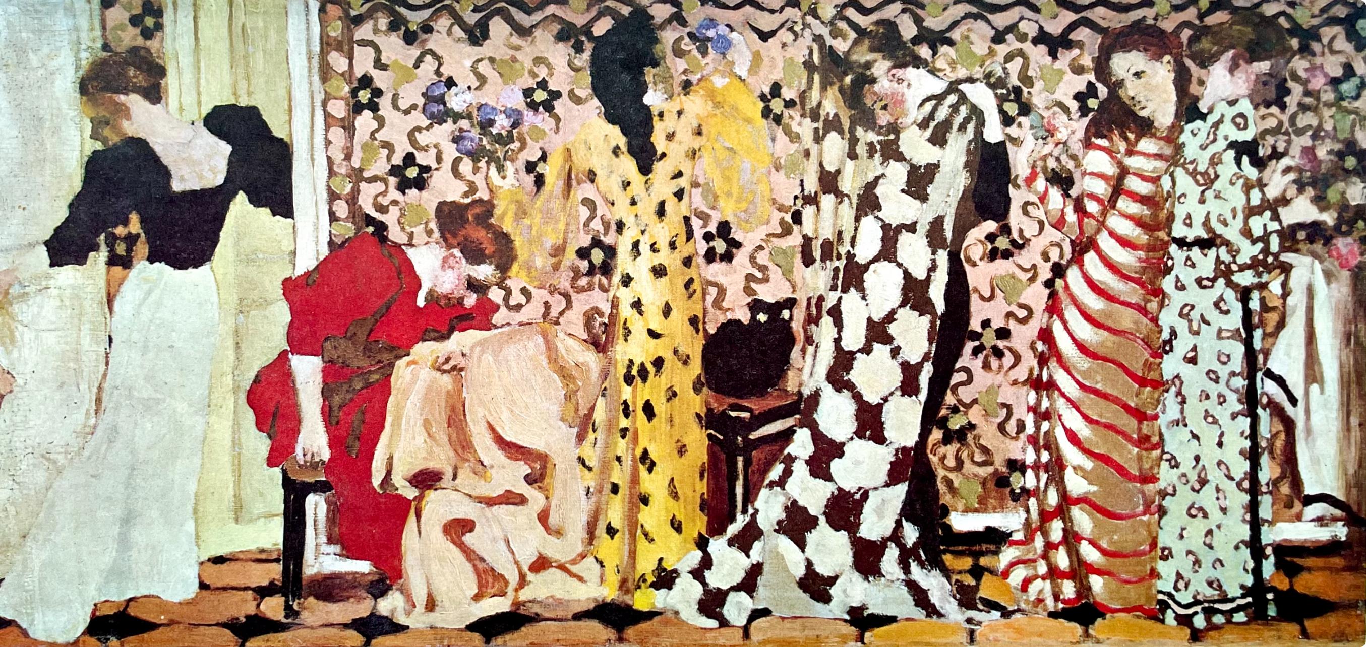 Vuillard, Composition, Derrière le miroir (d'après) - Print de Edouard Vuillard