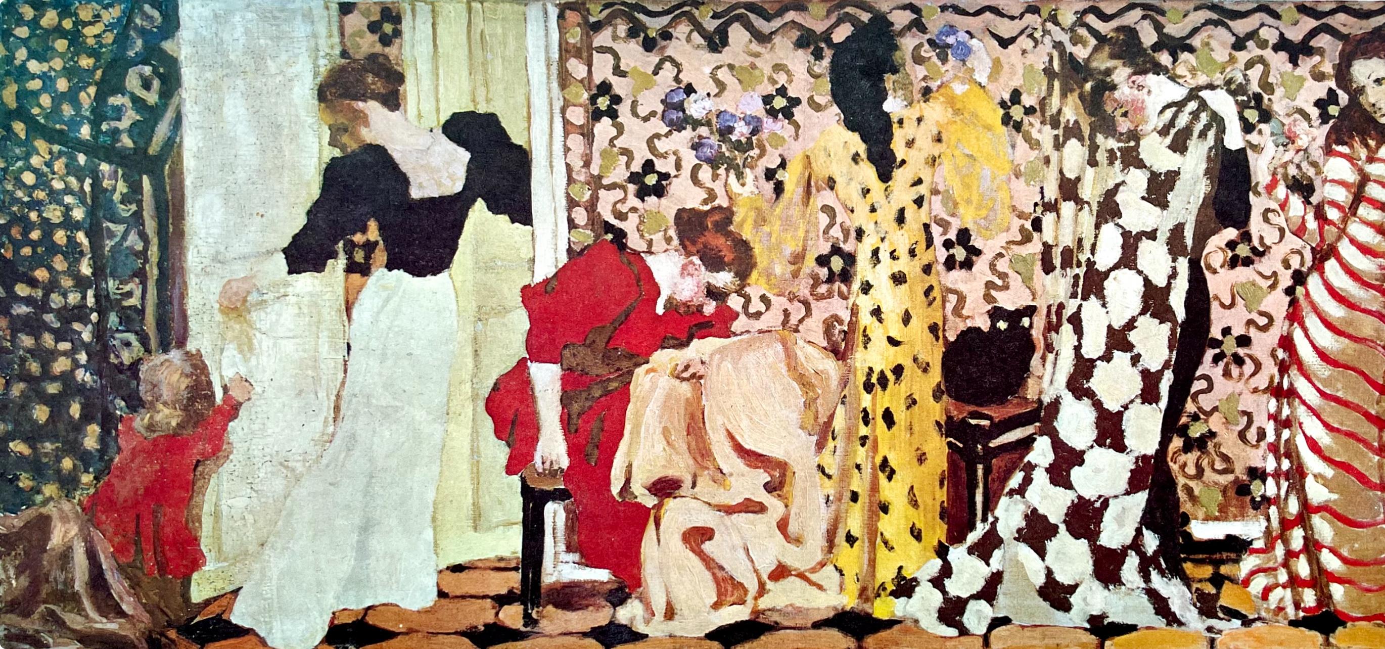 Vuillard, Composition, Derrière le miroir (after) - Post-Impressionist Print by Edouard Vuillard
