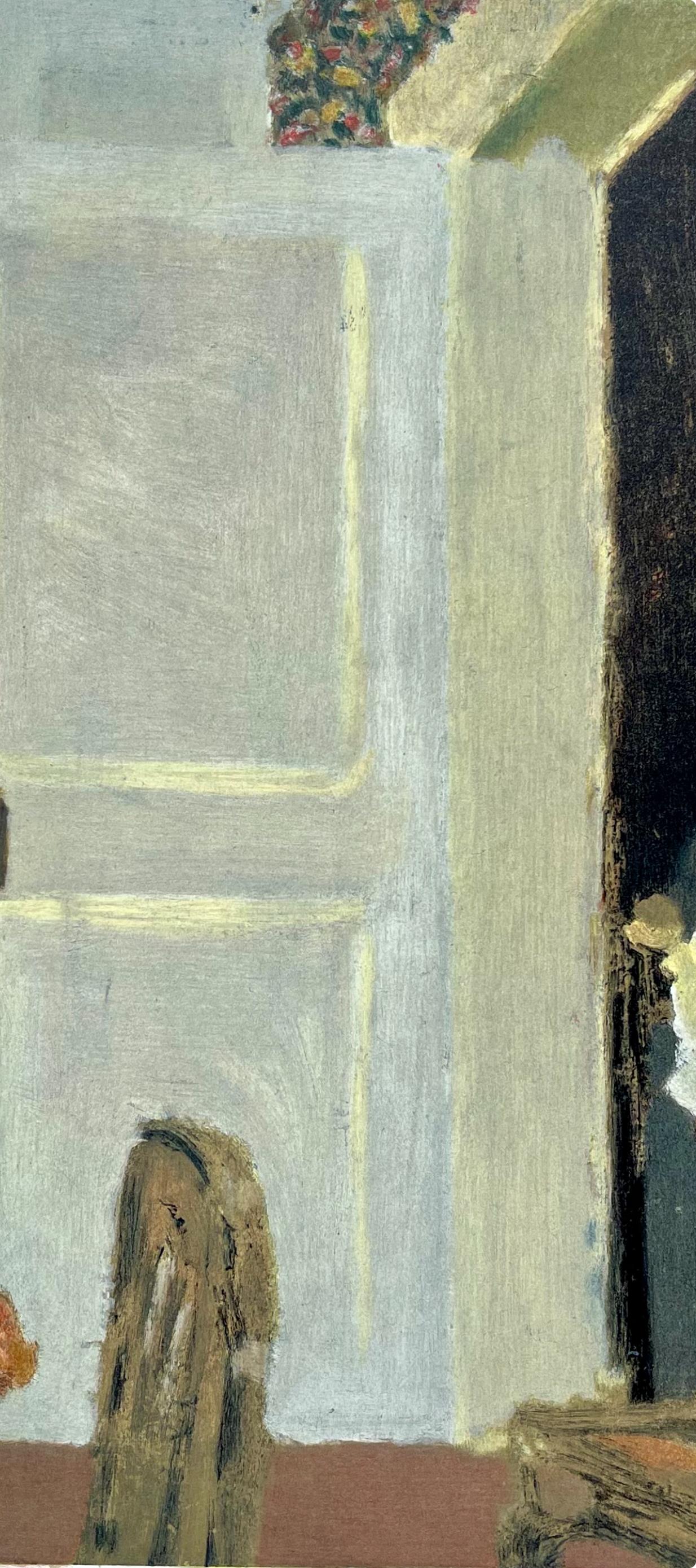Vuillard, Composition, Derrière le miroir (d'après) - Marron Landscape Print par Edouard Vuillard