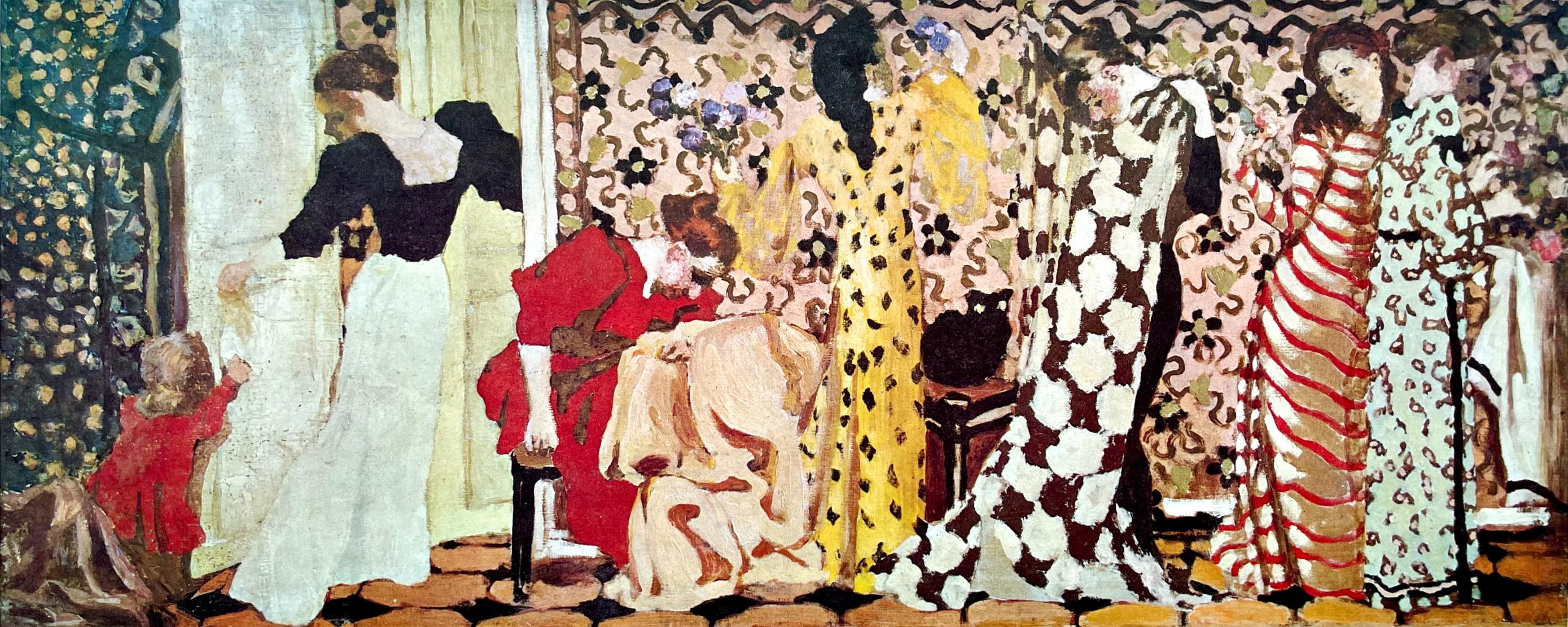 Landscape Print Edouard Vuillard - Vuillard, Composition, Derrière le miroir (d'après)
