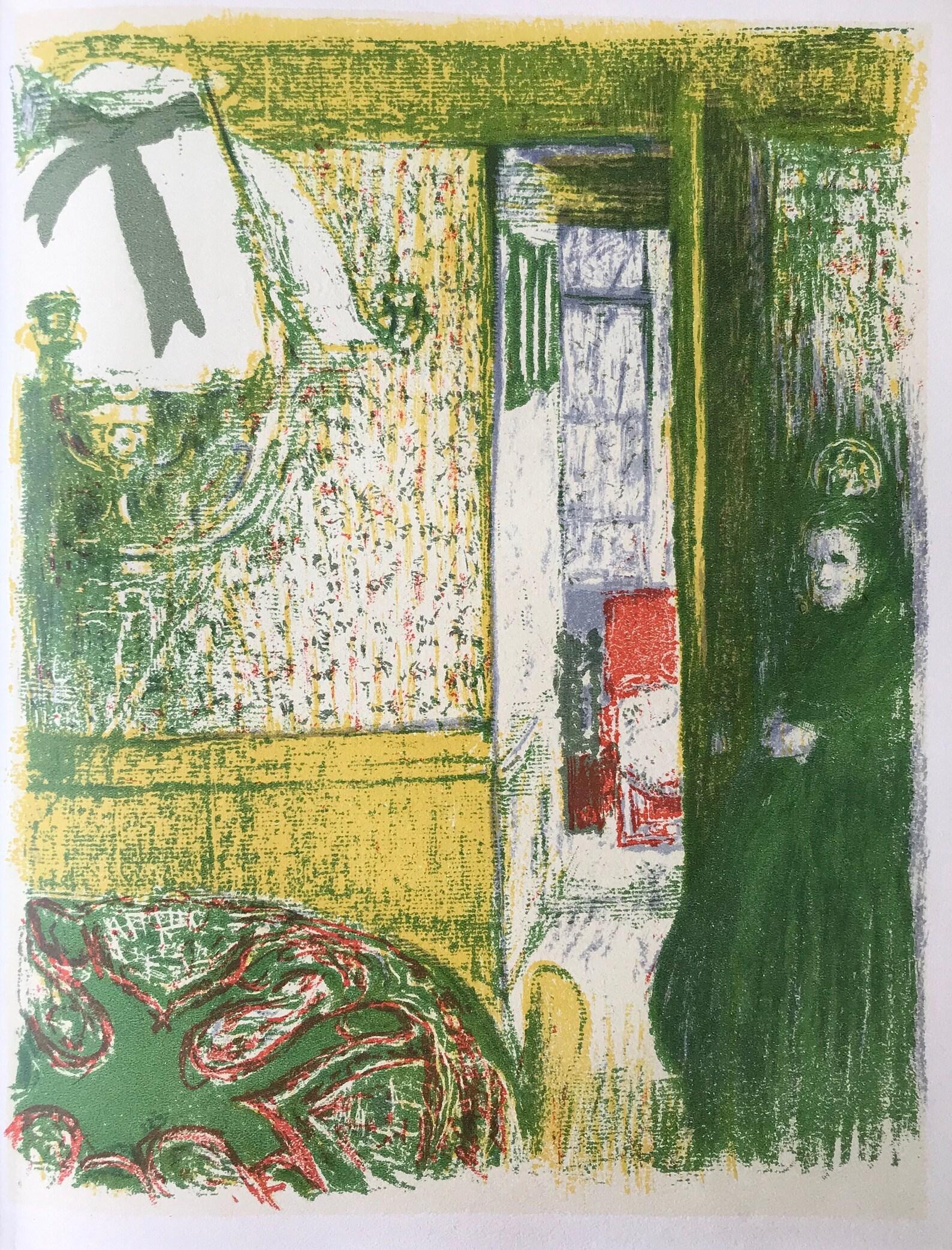 Medium: Lithograph on grand vélin Renage paper
Year: 1948
Paper Size: 12.375 x 9.5 inches; image size: 12.2 x 9.45 inches
Inscription: Unsigned and unnumbered, as issued
Notes: From the album, L'œuvre gravé de Vuillard, 1948. Published by Éditions