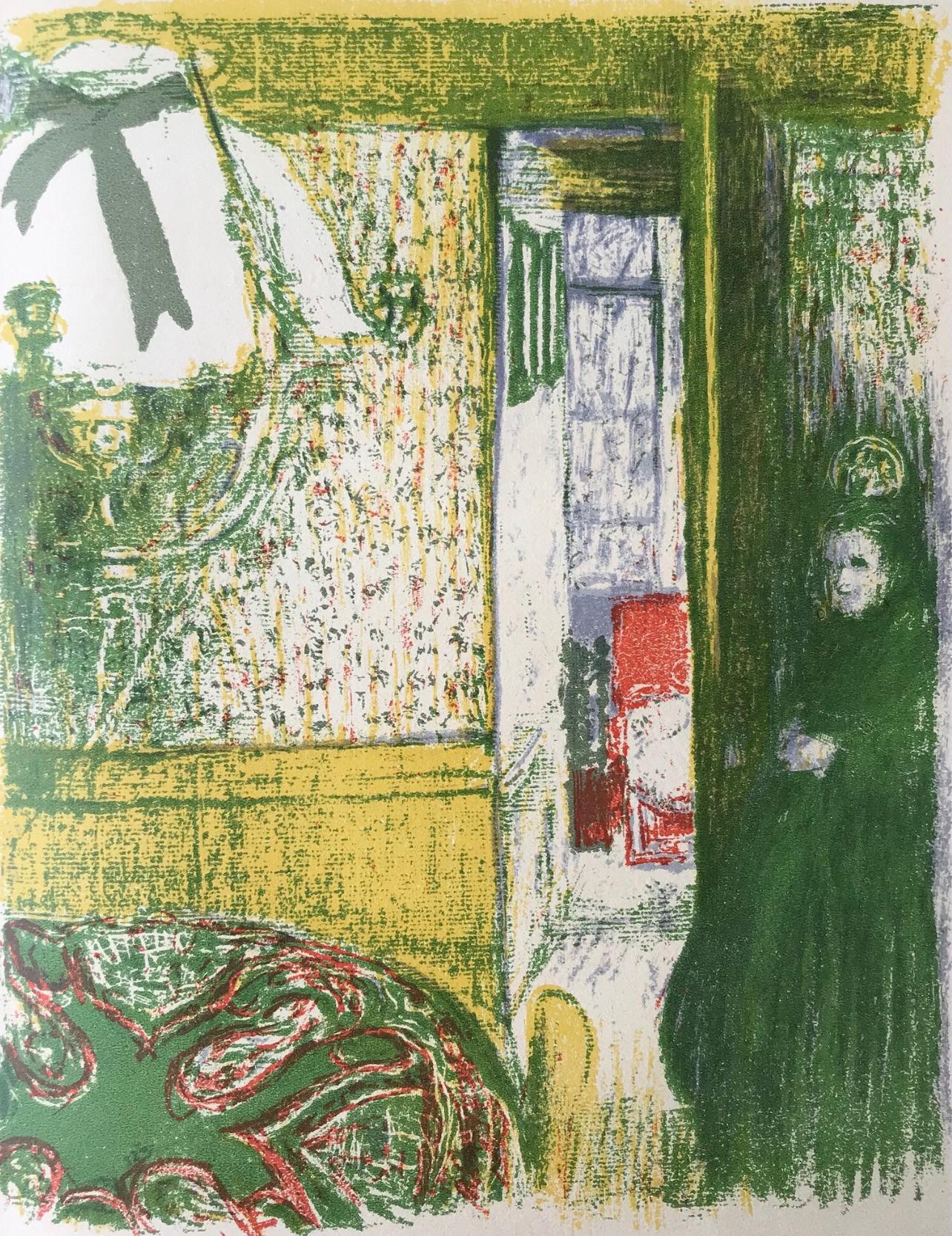 Edouard Vuillard Landscape Print - Vuillard, Intérieur a la suspension, L'œuvre gravé de Vuillard (after)