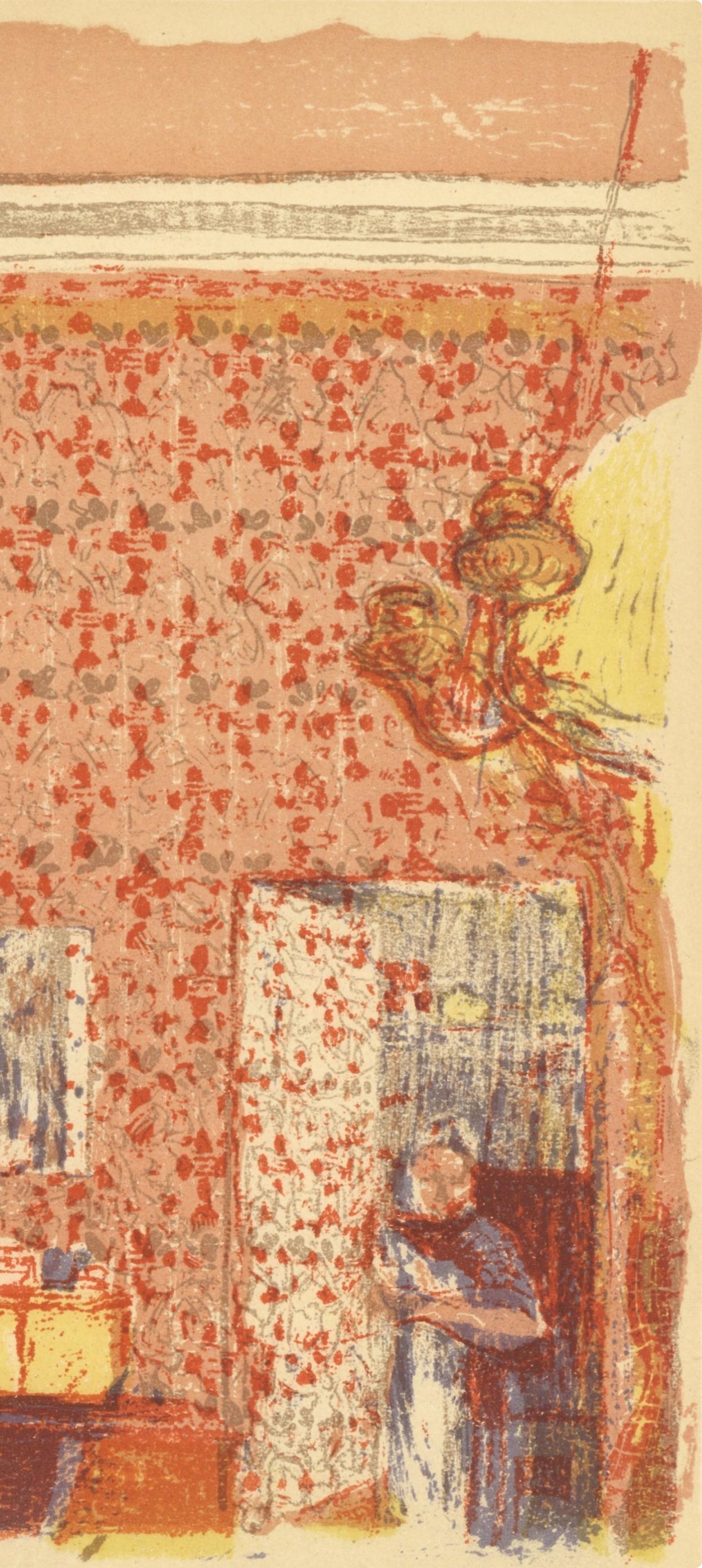 Vuillard, Intérieur aux tentures roses, L'œuvre gravé de Vuillard (d'après) - Print de Edouard Vuillard