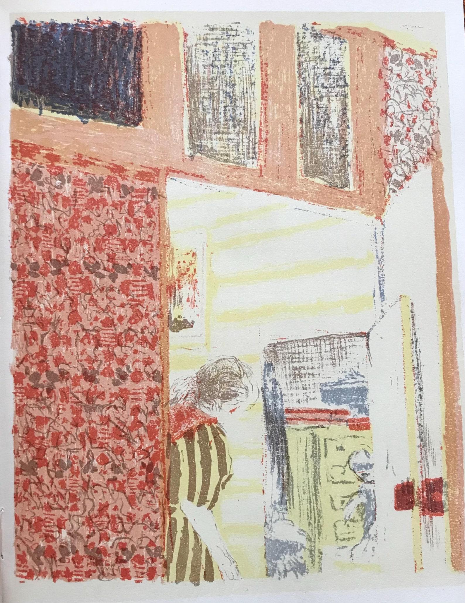 Medium: Lithograph on grand vélin Renage paper
Year: 1948
Paper Size: 12.375 x 9.5 inches; image size: 11.81 x 9.05 inches
Inscription: Unsigned and unnumbered, as issued
Notes: From the album, L'œuvre gravé de Vuillard, 1948. Published by Éditions