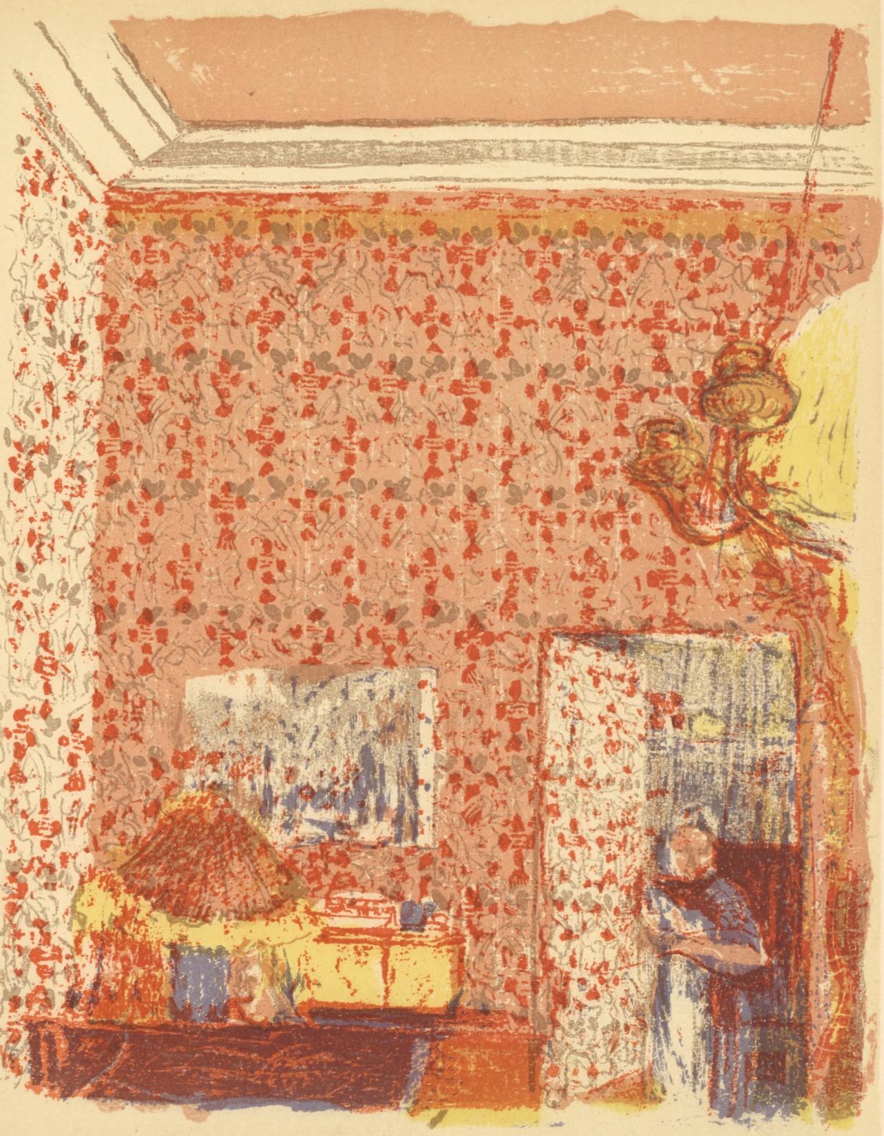 Landscape Print Edouard Vuillard - Vuillard, Intérieur aux tentures roses, L'œuvre gravé de Vuillard (d'après)