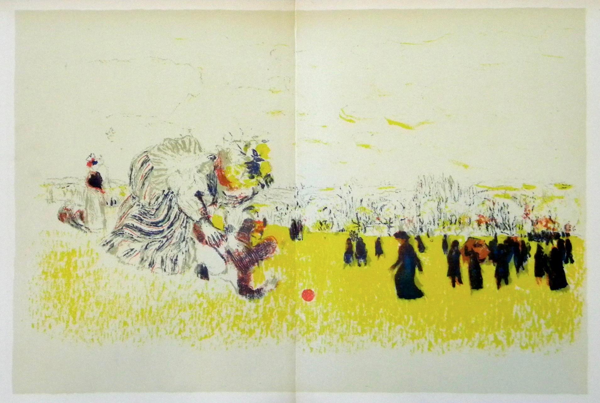 Medium: Lithographie auf Grand Vélin Renage Papier
Jahr: 1948
Papiergröße: 12,5 x 19,25 Zoll; Bildgröße: 11,42 x 16,54 Zoll, mit Mittelfalz, wie ausgegeben
Beschriftung: Unsigniert und nicht nummeriert, wie ausgegeben
Anmerkungen: Aus dem Album,