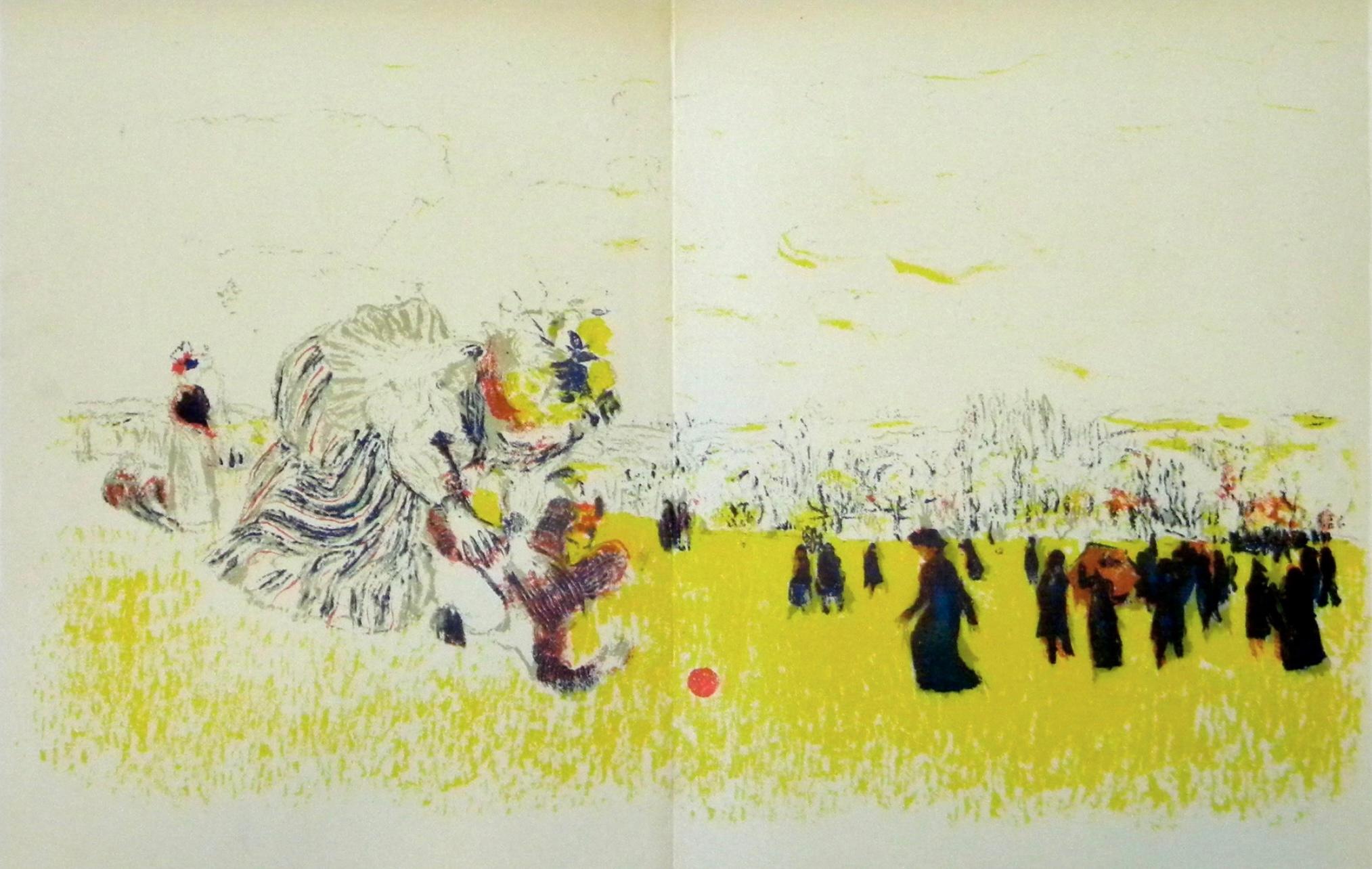 Edouard Vuillard Figurative Print – Vuillard, Jeux d'Enfants, L'œuvre gravé de Vuillard (nach)
