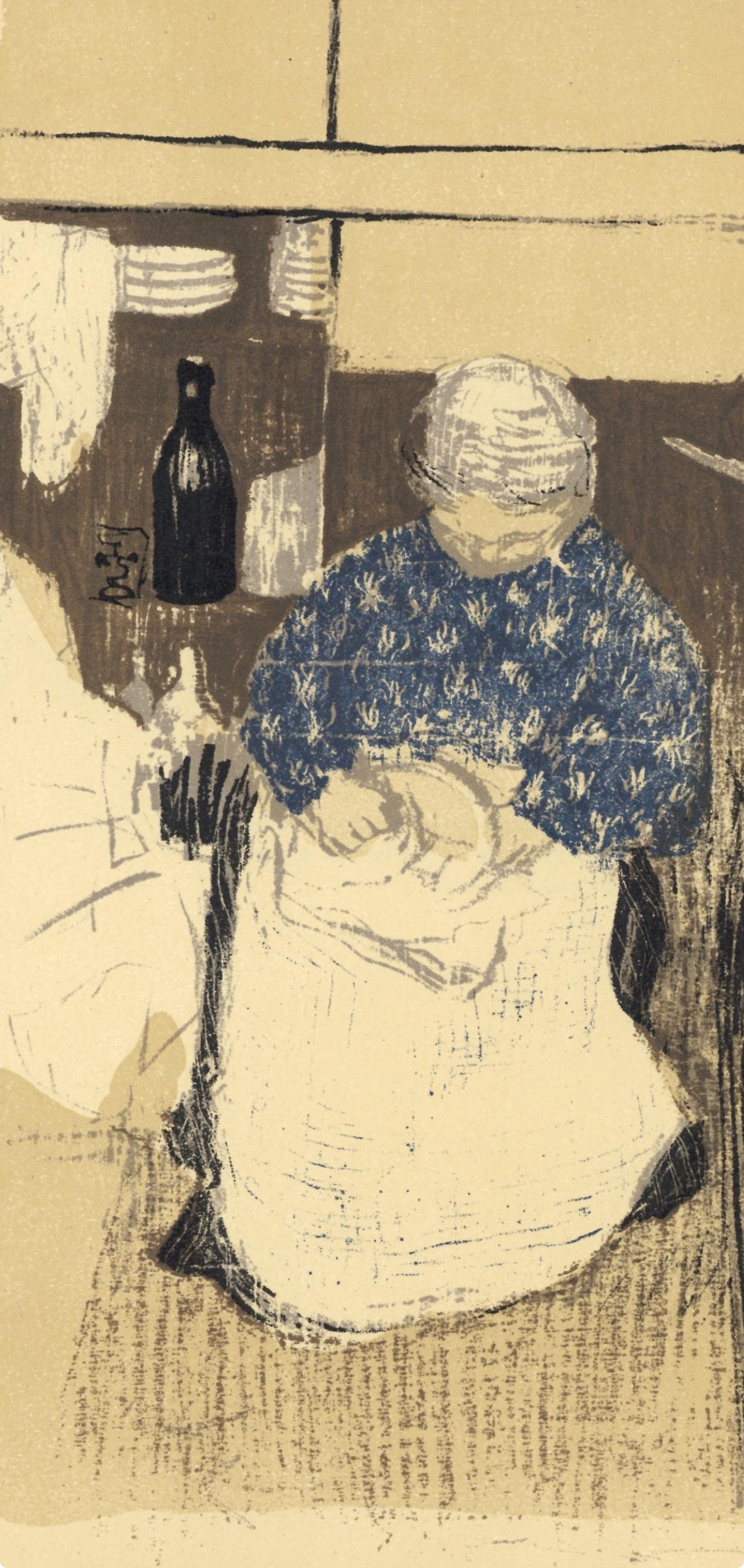 Vuillard, La Cuisinière, L'œuvre gravé de Vuillard (d'après) - Print de Edouard Vuillard