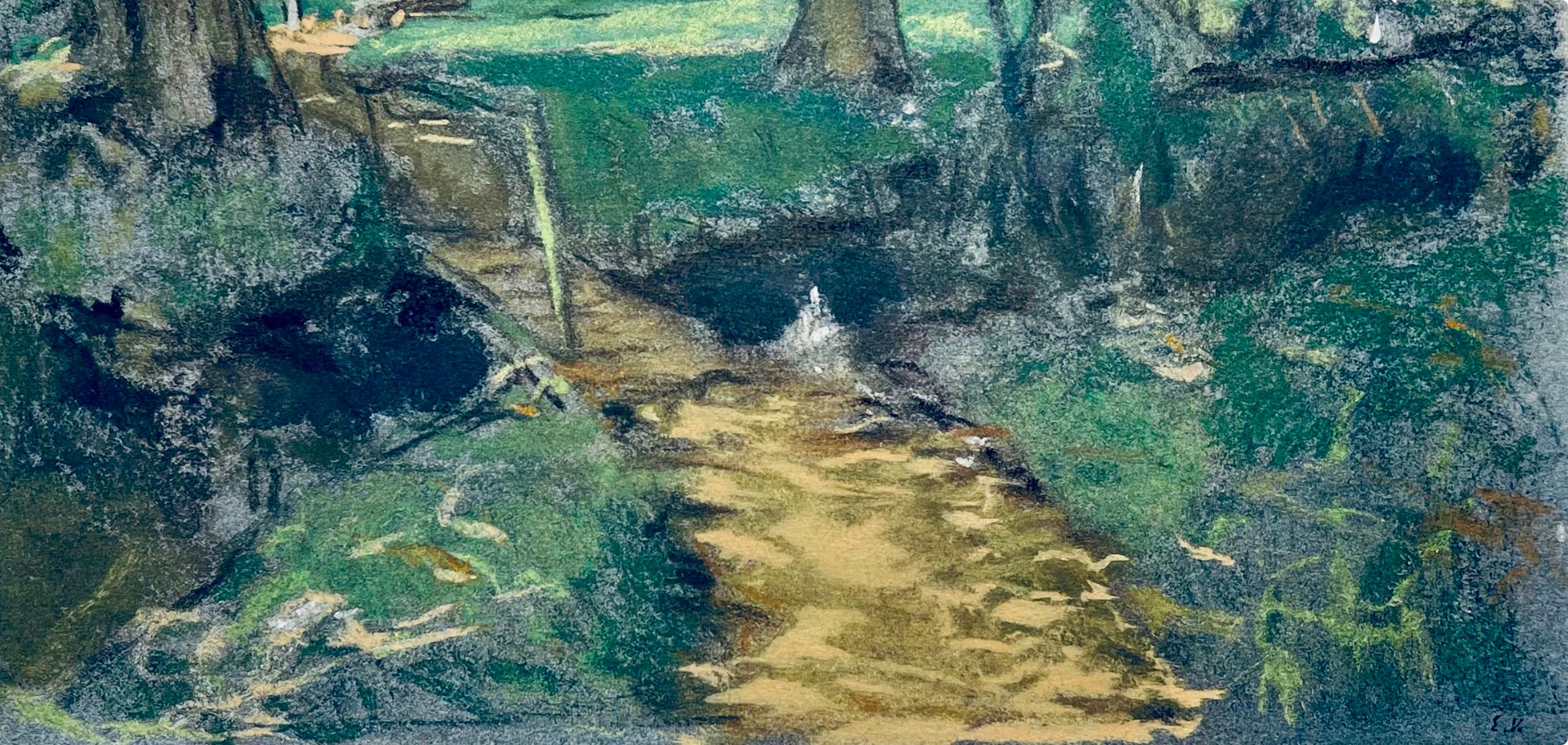 Vuillard, La Passerelle, Douze pastels (después de) - Print de Edouard Vuillard