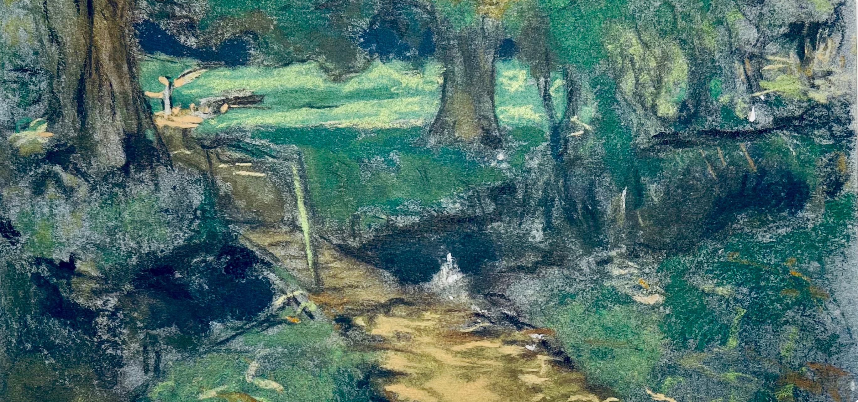 Vuillard, La Passerelle, Douze pastels (después de) - Print Posimpresionista de Edouard Vuillard