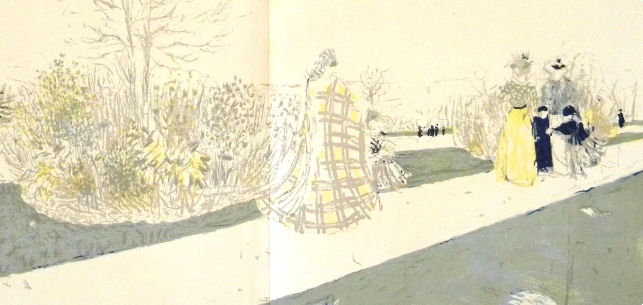 Vuillard, Le Jardin des Tuileries, L'œuvre gravé de Vuillard (after) - Print by Edouard Vuillard