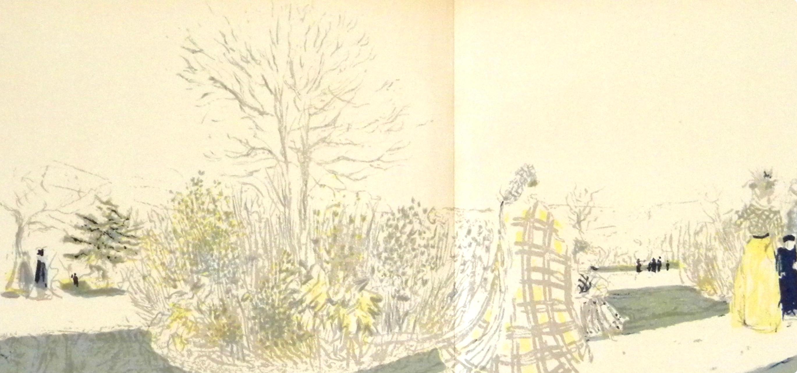 Vuillard, Le Jardin des Tuileries, L'œuvre gravé de Vuillard (after) - Post-Impressionist Print by Edouard Vuillard