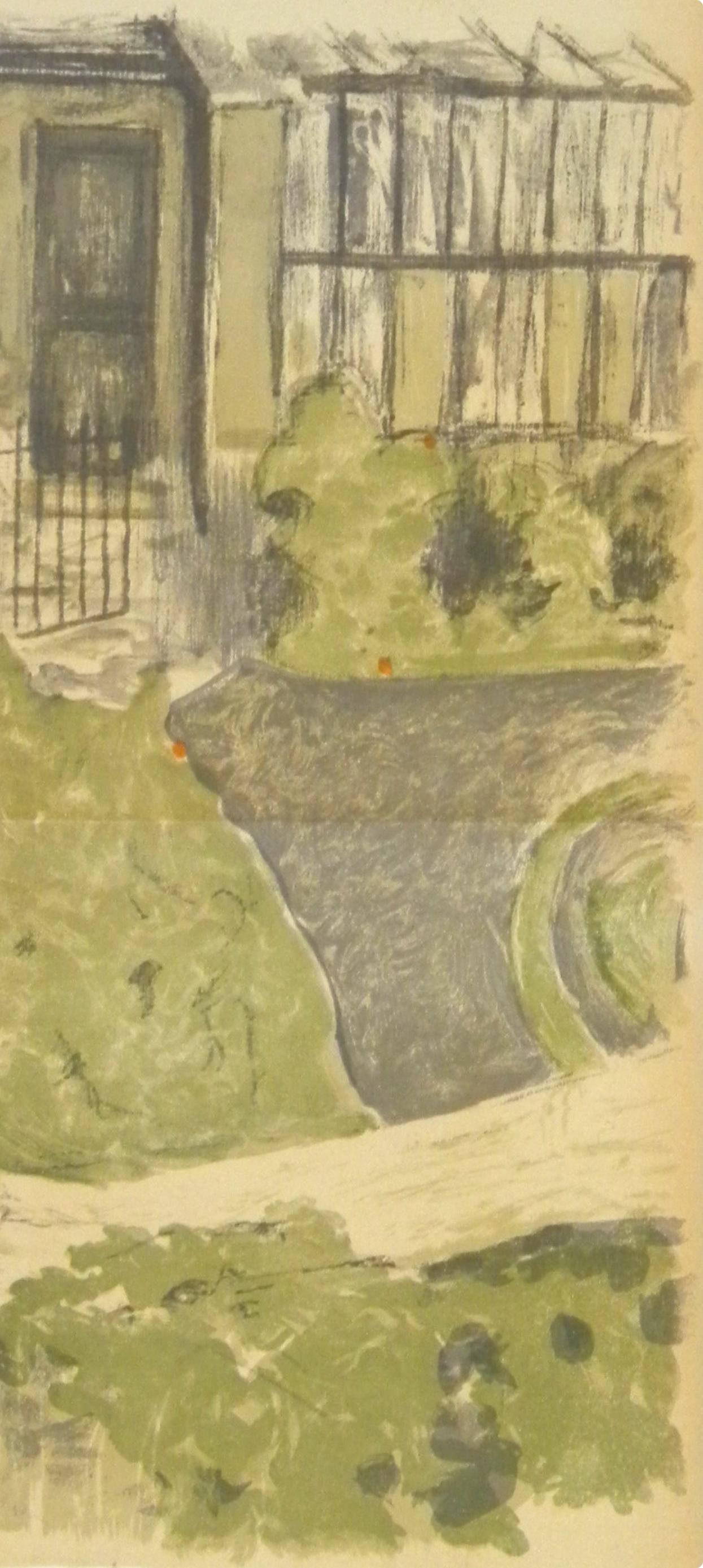 Vuillard, Le Jardin devant l´atelier, L'œuvre gravé de Vuillard (after) - Post-Impressionist Print by Edouard Vuillard