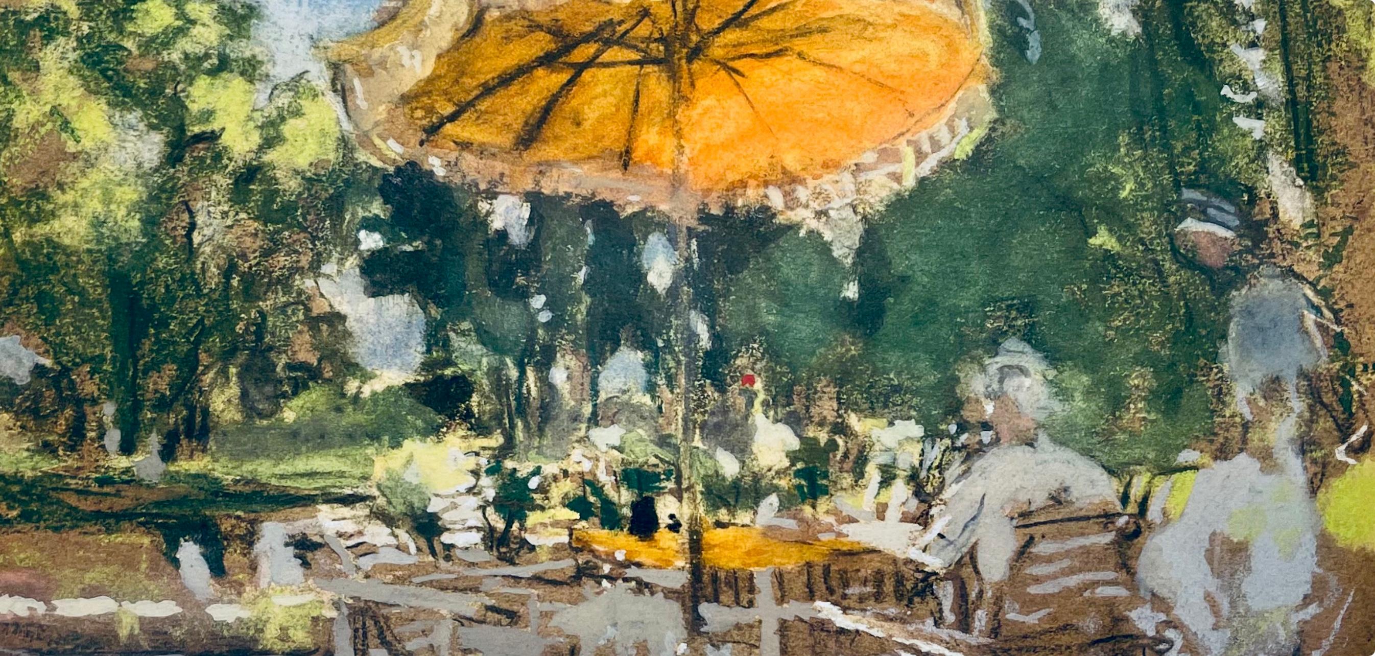 Vuillard, Le Parasol Orange, Douze pastels (dopo) - Print Postimpressionismo di Edouard Vuillard