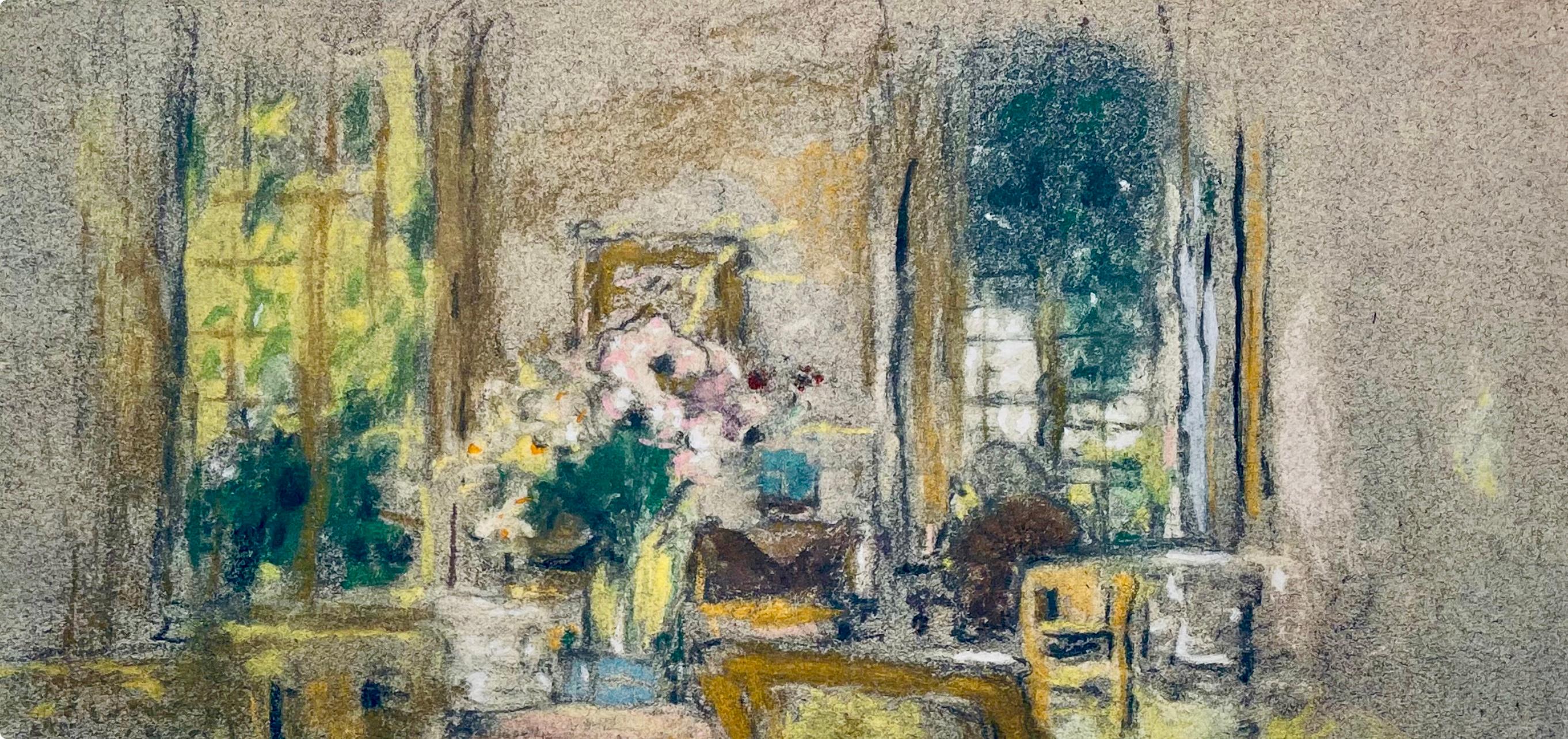 Vuillard, Le Salon Aux Clayes, Douze pastels (dopo) - Print Postimpressionismo di Edouard Vuillard
