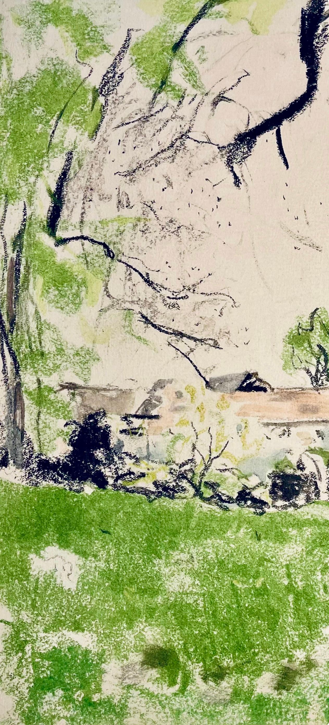 Vuillard, Les Communs Au Chateau Des Clayes, Douze pastels (después) - Print de Edouard Vuillard