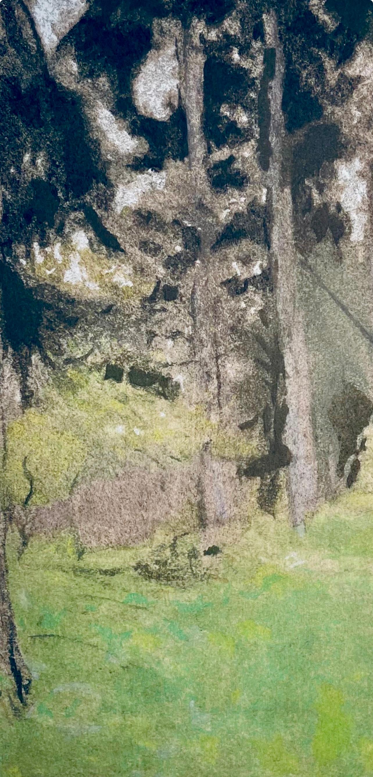 Vuillard, Les Sapins, Douze pastels (después de) - Print Posimpresionista de Edouard Vuillard